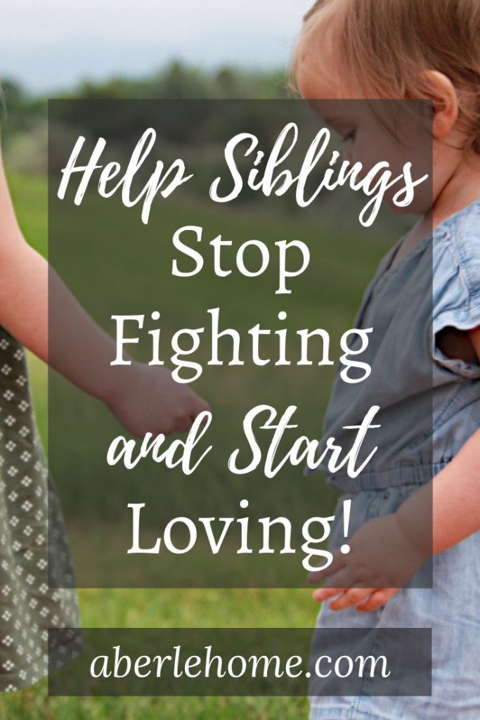 help siblings stop fighting pin image