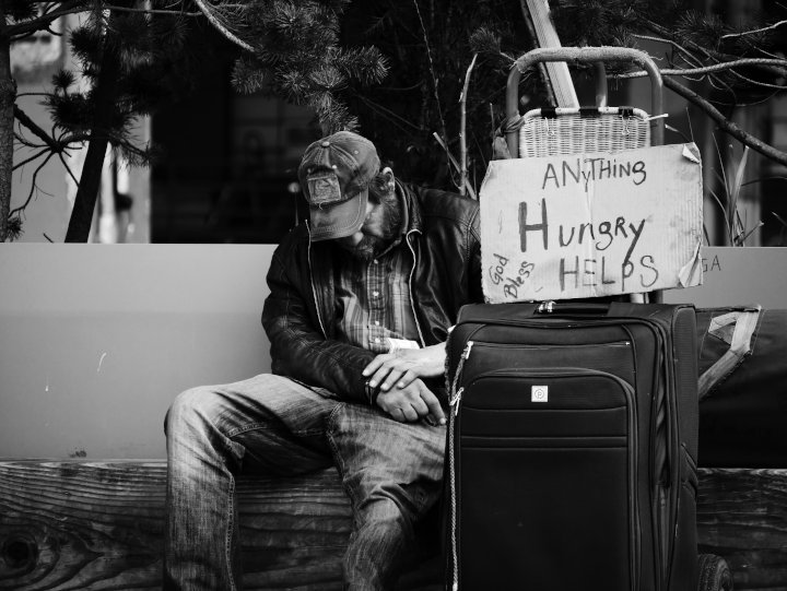 homeless man