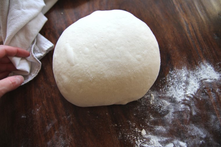 dough after preshaping