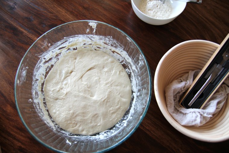 dough ready to turn out