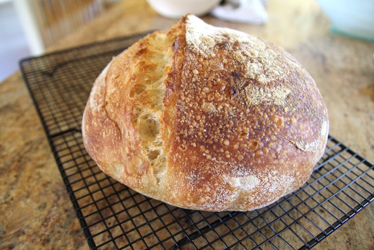 sourdough bread closer up