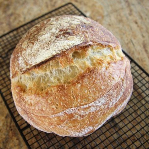 long fermented artisan sourdough bread