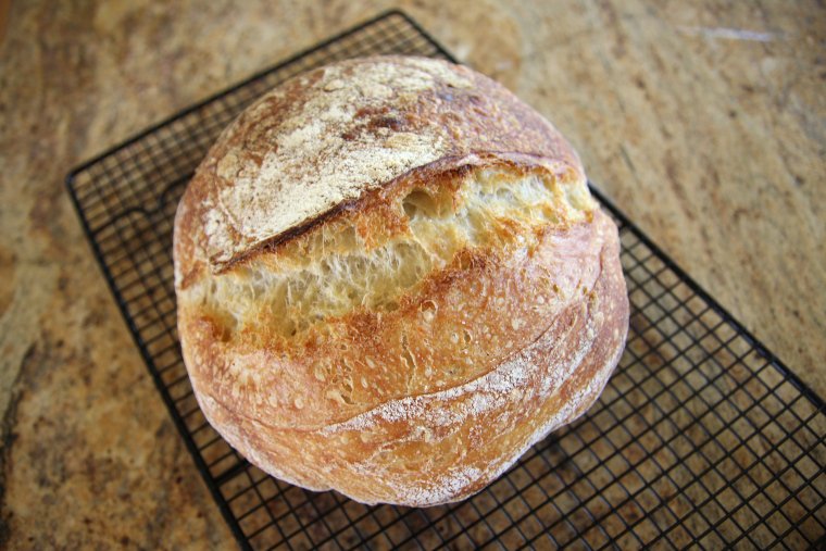 long fermented artisan sourdough bread