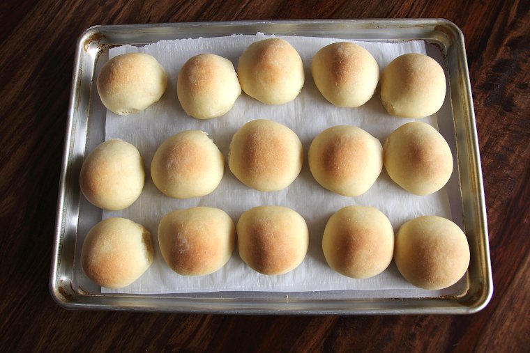 bake sourdough rolls until golden brown