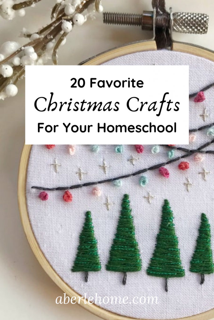 20 Favorite Christmas Crafts for Your Homeschool Pinterest Image