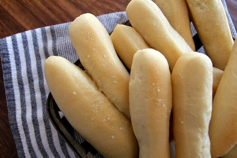 sourdough breadsticks close up