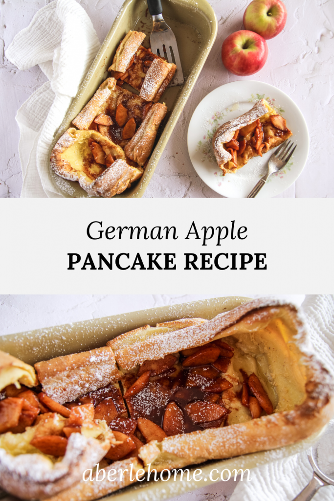 german apple pancake recipe pinterest image