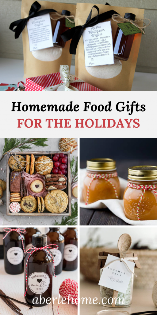 homemade food gifts pin image