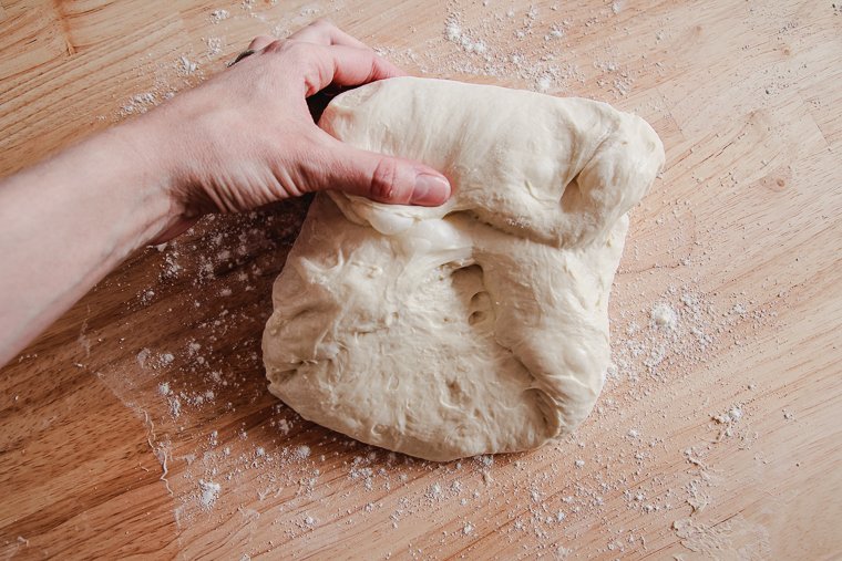 performing the final shaping of a sourdough batard