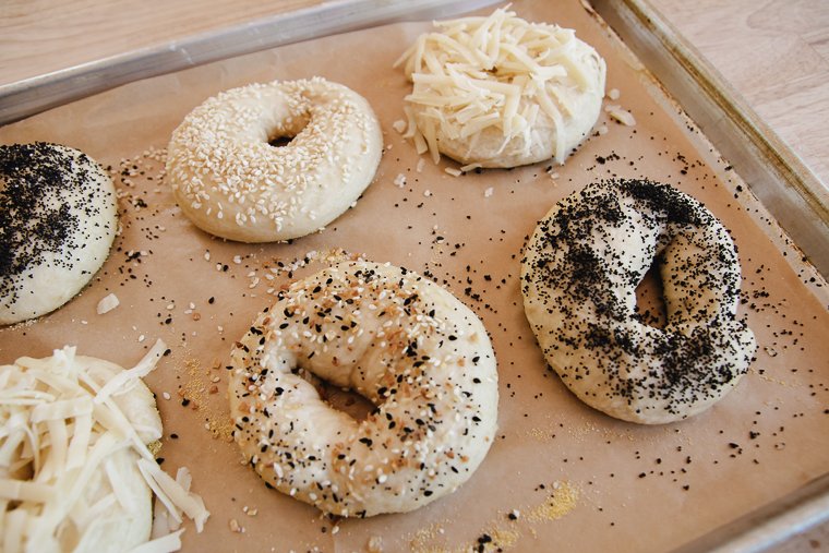 topping the bagels