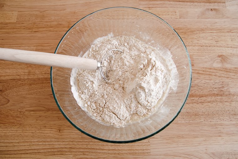 bagel ingredients before mixing