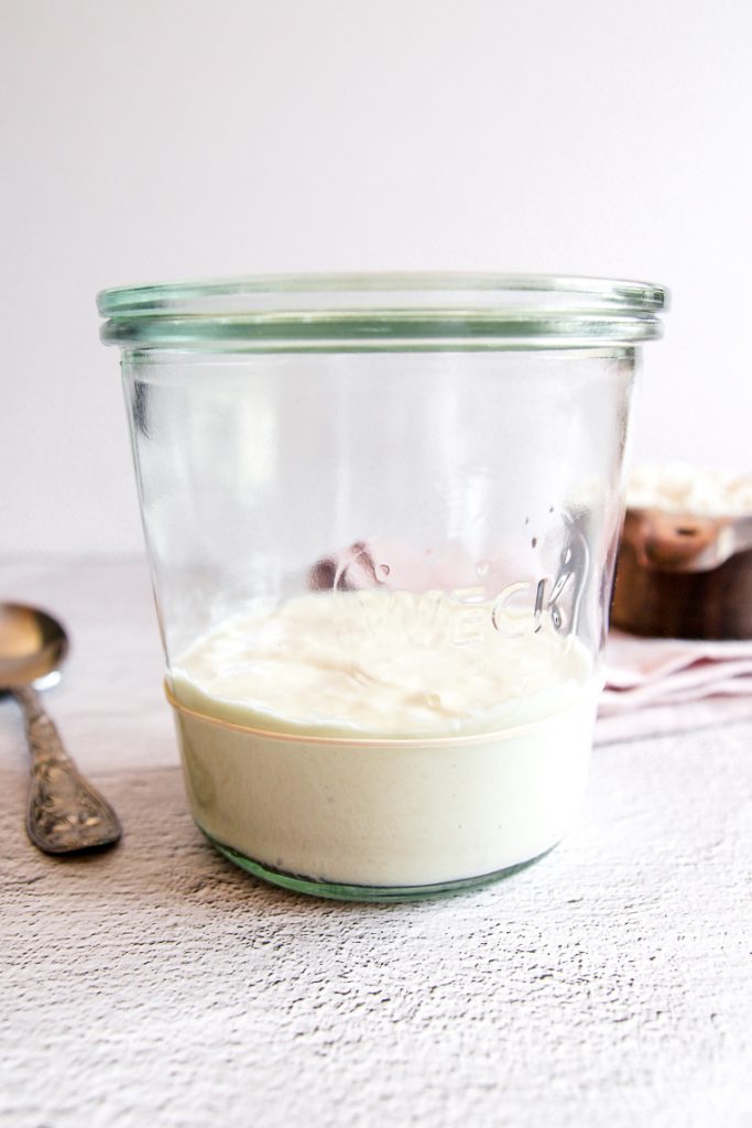 fed unripe sourdough starter right after mixing mother starter, flour, and water