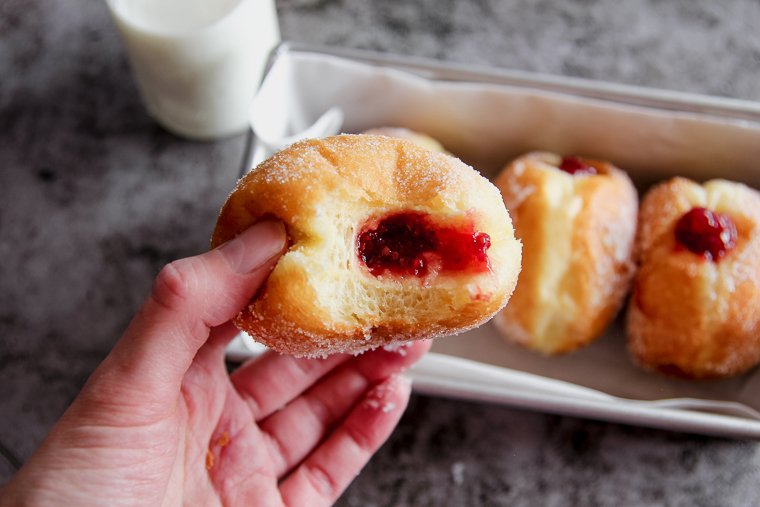 a donut with a bite taken out of it