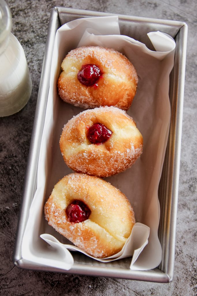 filled sourdough donuts