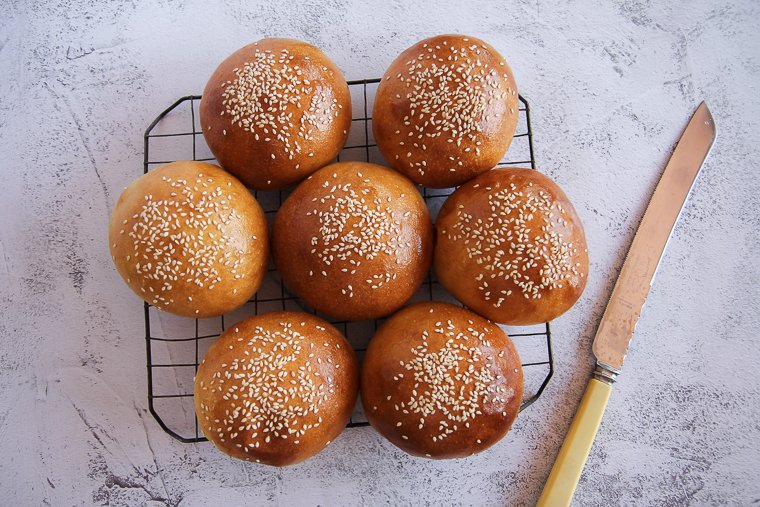 sourdough hamburger buns