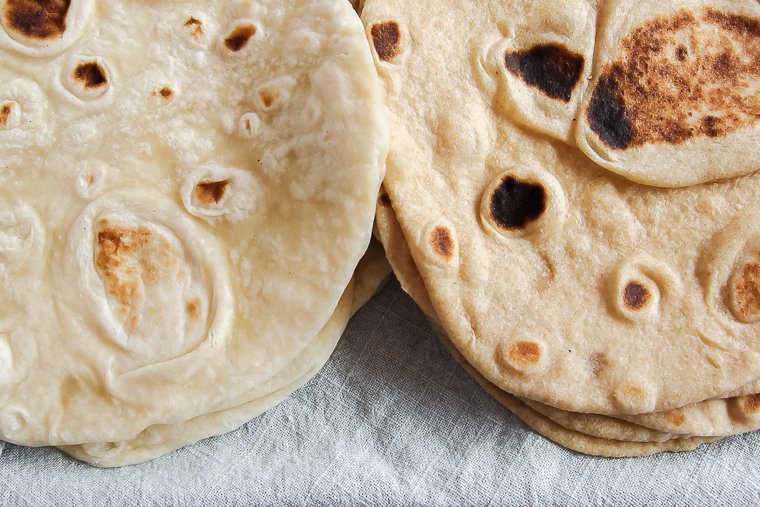 sourdough tortillas white or whole wheat flour