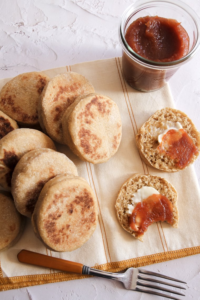 Whole Wheat Sourdough English Muffins Aberle Home