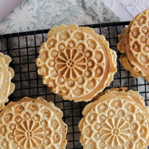 pizzelle cookies recipe with spelt and buckwheat