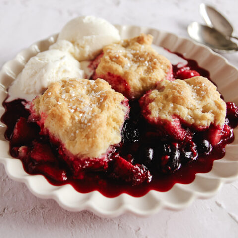 sourdough old fashioned berry cobbler