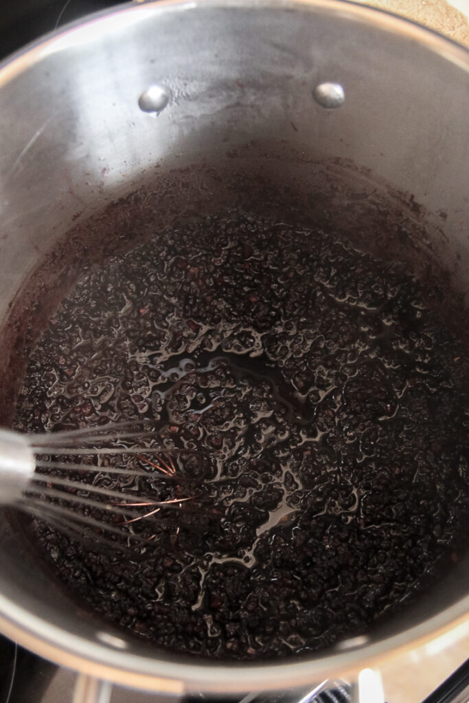 elderberry syrup after reducing