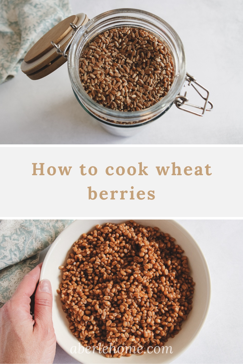 how to cook wheat berries pinterest image