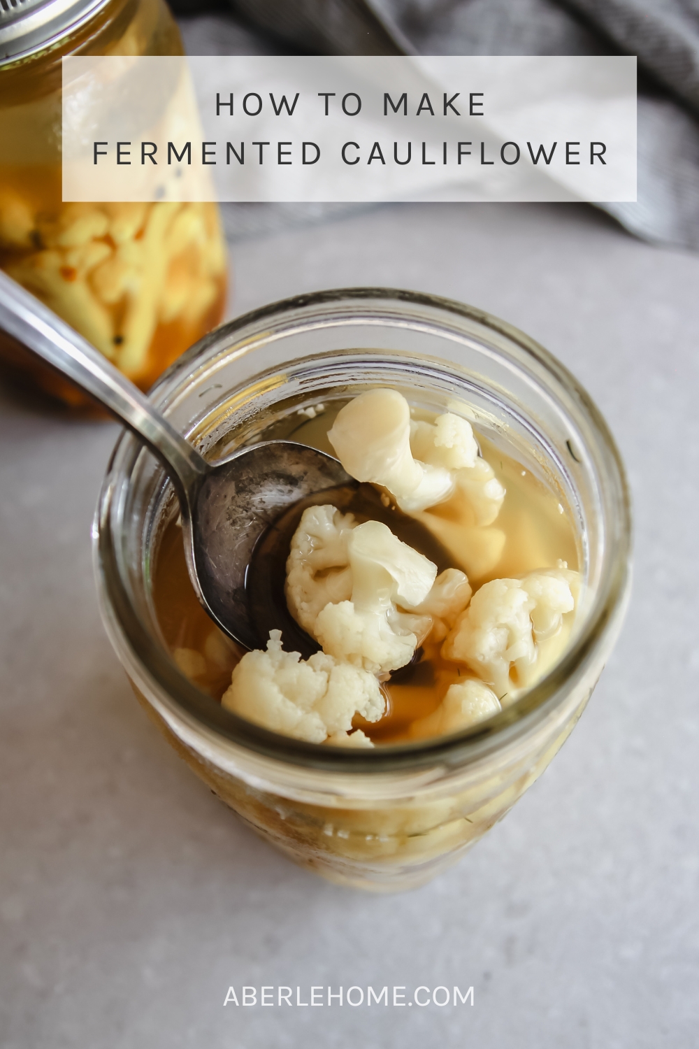 how to make fermented cauliflower