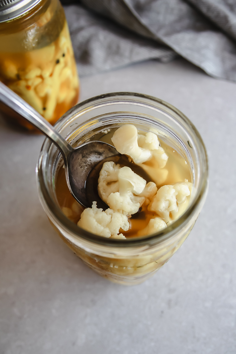 lacto fermented cauliflower