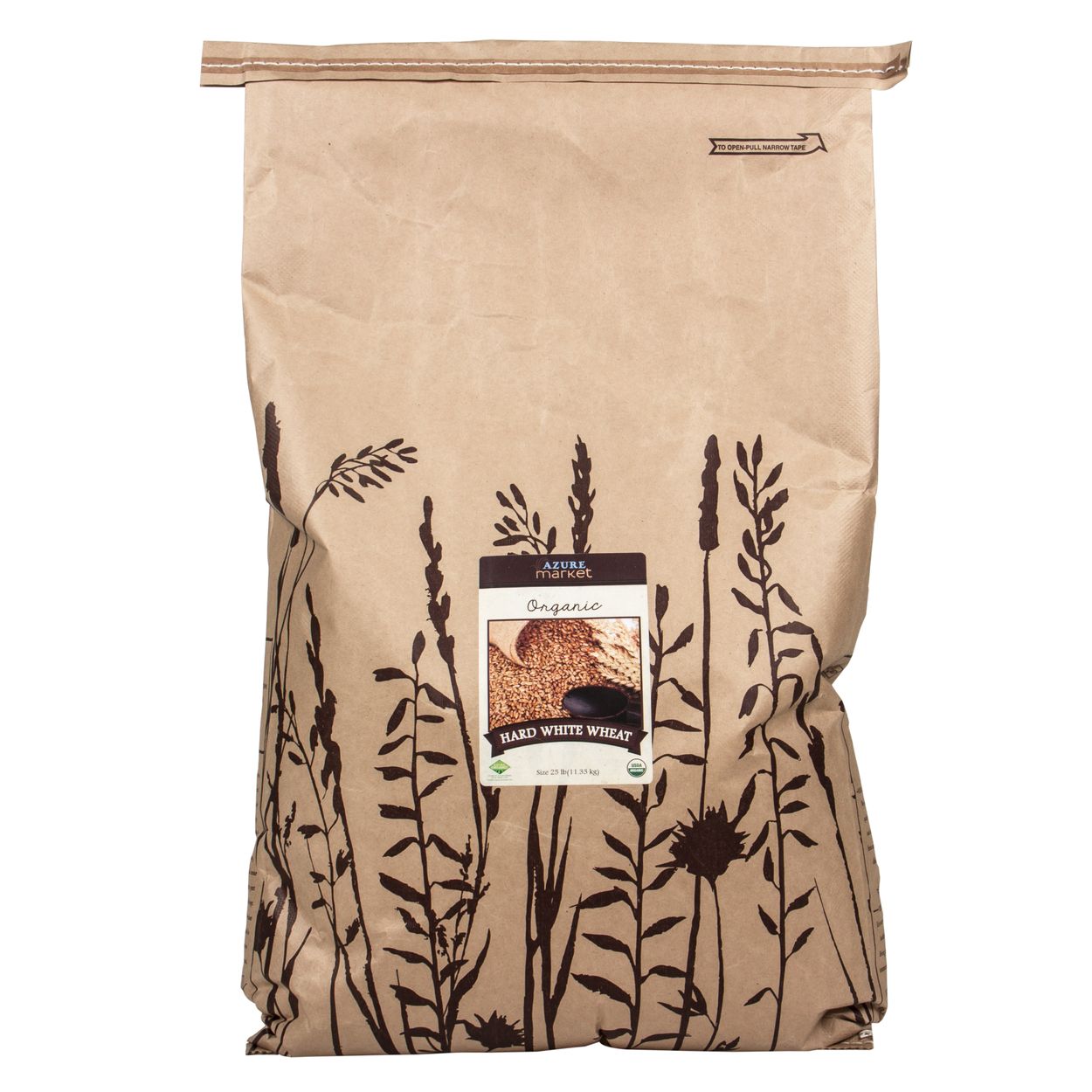 Azure Standard, Organic Hard White Wheat Berries (Code New15)