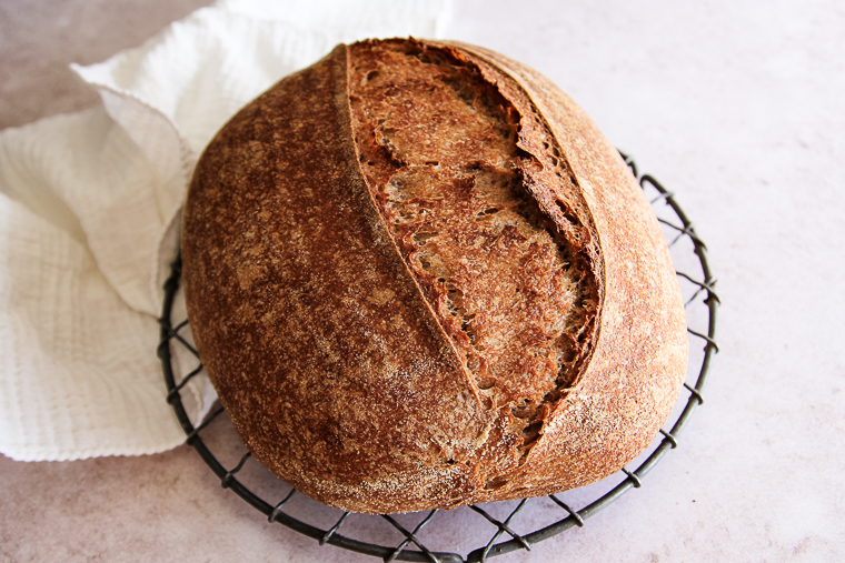 whole wheat sourdough bread